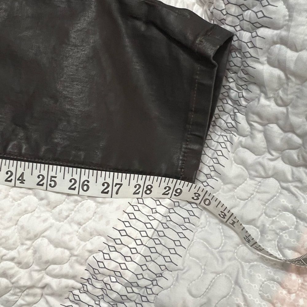 Current/Elliott Coated gray brown ankle skinny jeans 30 mid to low rise - Picture 13 of 14